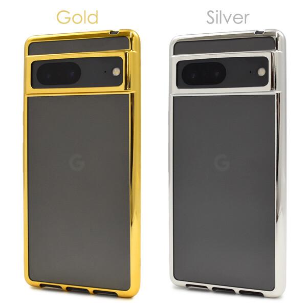 google pixel 7 ケース クリア ソフトケース カバー メタル バンパー 可愛い グーグルピクセル7 かわいい ストラップホール ゴールド シルバー ピンク 透明 pix7 |  | 06