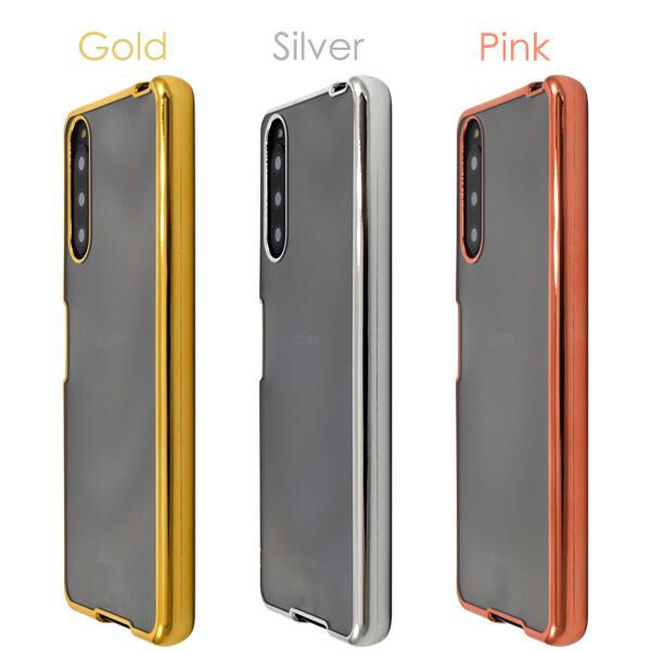 xperia10 iv ケース クリア ソフト カバー メタル xperia10iv so-52c sog07 a202so xq-cc44 ソフトケース かわいい ストラップホール エクスペリア10iv ピンク |  | 03