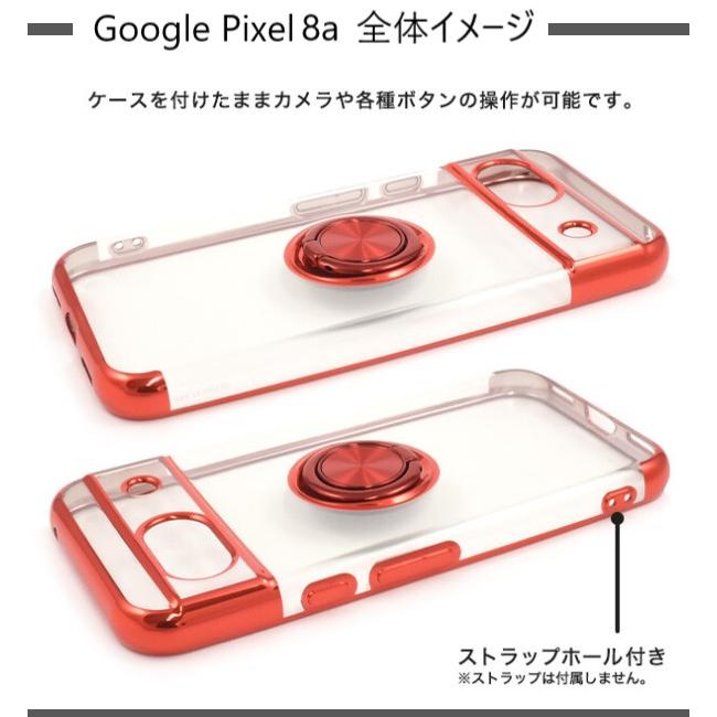 google pixel 10a 8a 10 9a 9 pro ケース リング クリア 耐衝撃 おしゃれ ソフト かわいい グーグルピクセル スマホケース 透明 シンプル 薄型 |  | 08