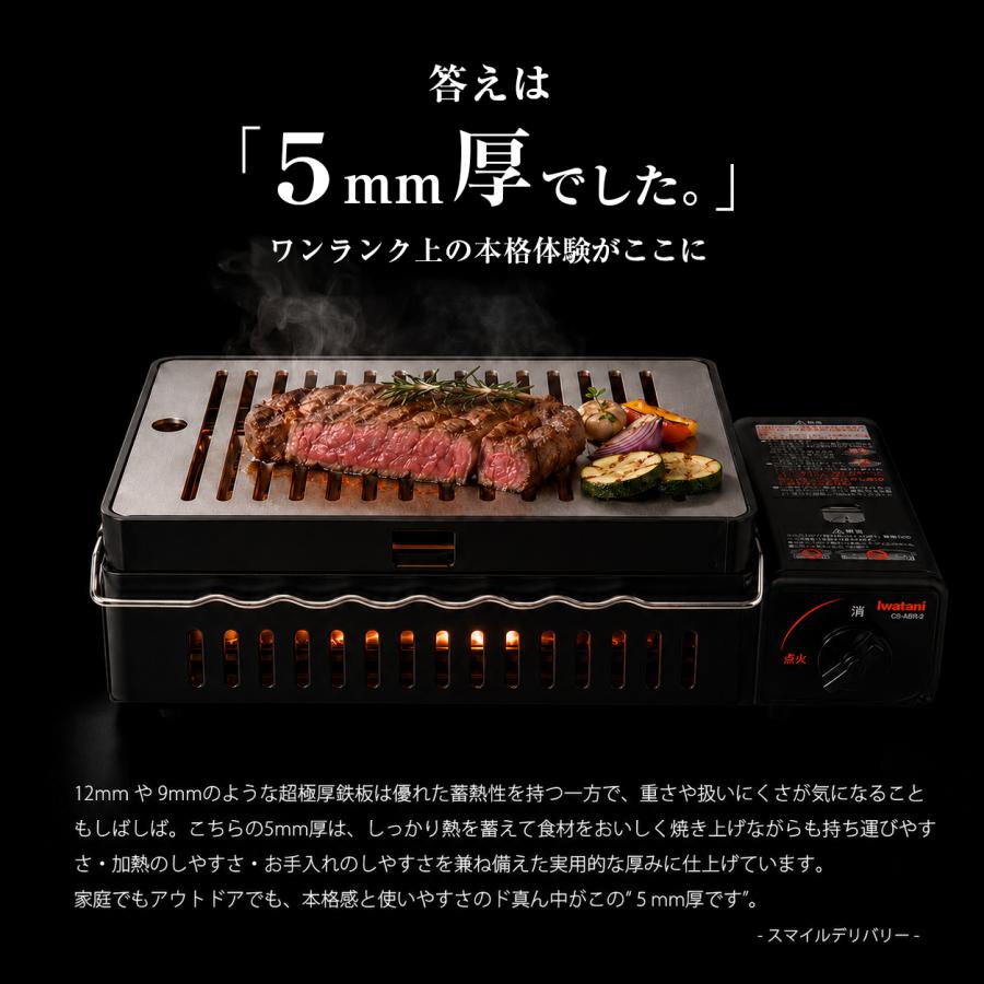 イワタニ 炙りや2 専用 ステンレス5mm 極厚鉄板 プレート 日本製