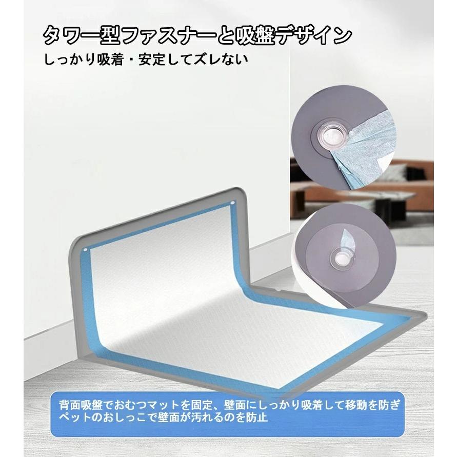 犬 トイレトレー ワイド L型 犬用 特大 足上げ 折りたたみ 壁付き 犬用