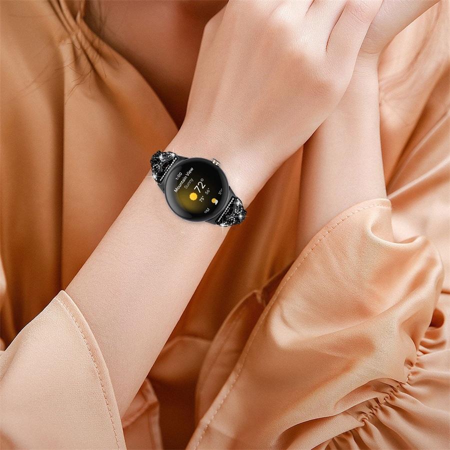 Google Pixel Watch 2 バンド ステンレス レディース ピクセルウォッチ 交換バンド Google Pixel Watch バンド キラキラ ラインストーン 高級感 サイズ調節可能｜sumaho-shop｜05