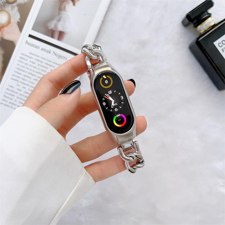 Xiaomi Mi band 7 バンド ステンレス Band 6 替えベルト 金属製