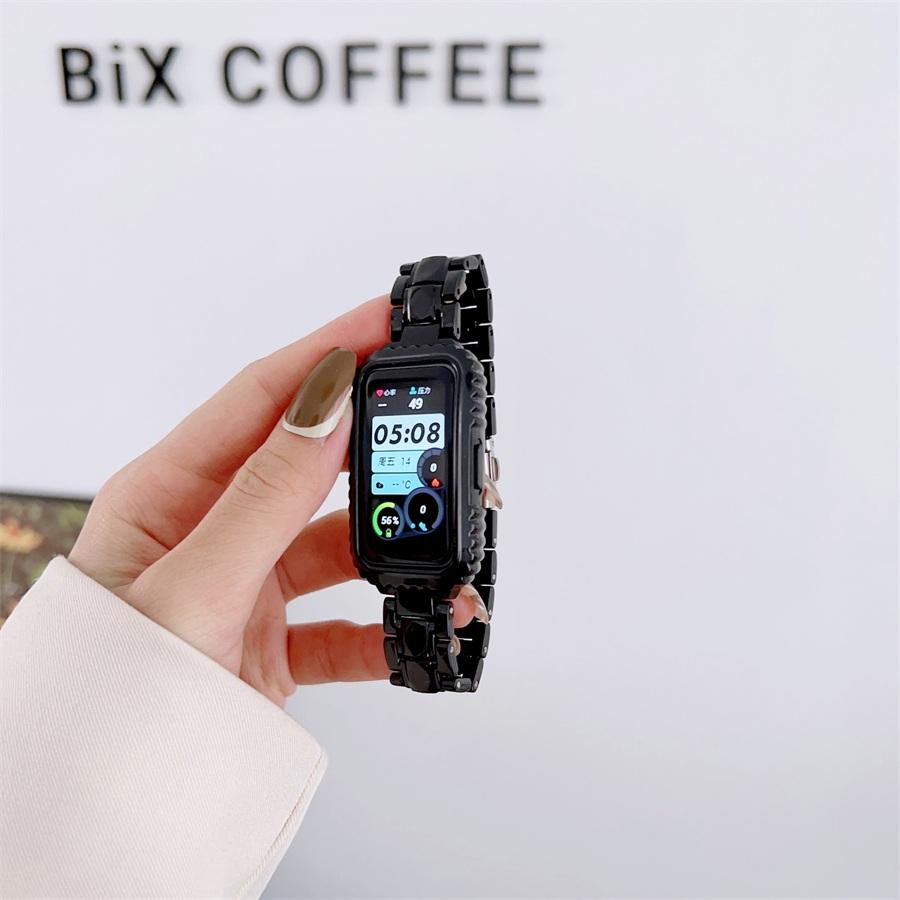 送料込 新品★HUAWEI Band 8 本体 換えベルト + 保護ケース Huawei band8 バンド ファーウェイ バンド8 保護ケース 一体型 樹脂