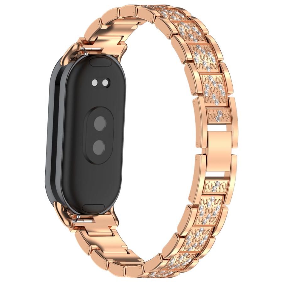Xiaomi Smart Band 8 ベルト ステンレス バンド 金属製 シャオミィ