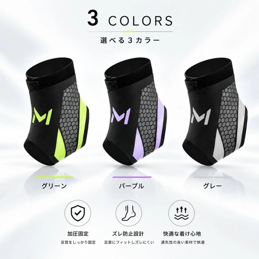 足首サポーター 足首固定 サッカー 2枚セット サポーター 簡単装着