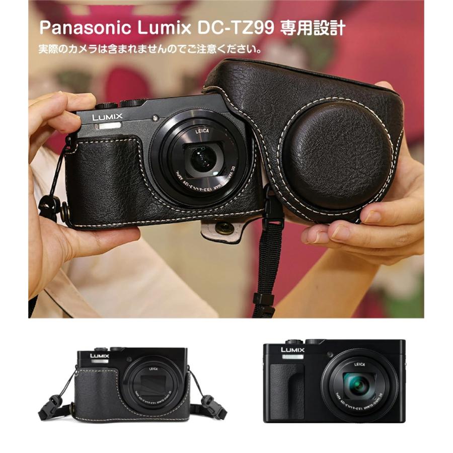 Panasonic Lumix DC-ZS99/TZ99 専用 ケース カメラ用全面保護カバー PU