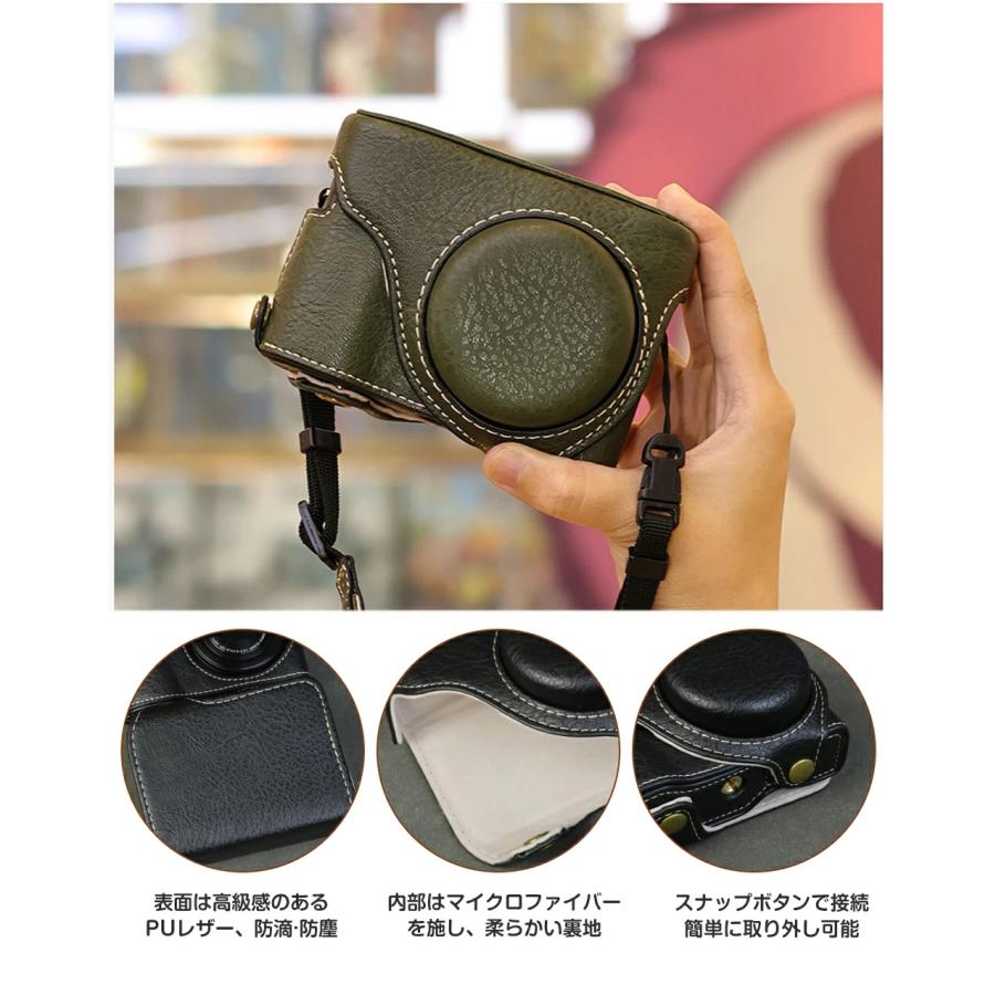 Panasonic Lumix DC-ZS99/TZ99 専用 ケース カメラ用全面保護カバー PU