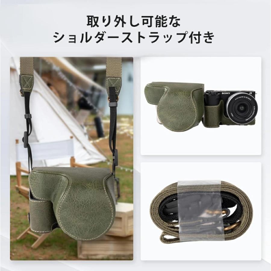 ZV-E10 II ZV-E10M2 ケース IIカメラ用全面保護カバー PUレザーケース