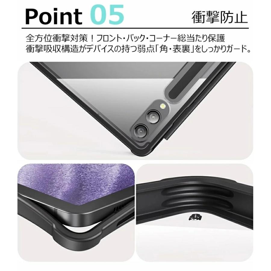 【美品】Galaxy Tab S10Lite +キーボードカバー、フィルム Galaxy Tab S10 Lite ケース 日本語キーボード S9 FE キーボード