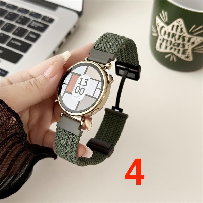 Huawei Watch GT4 バンド ナイロン マグネット 磁気バックル ファー