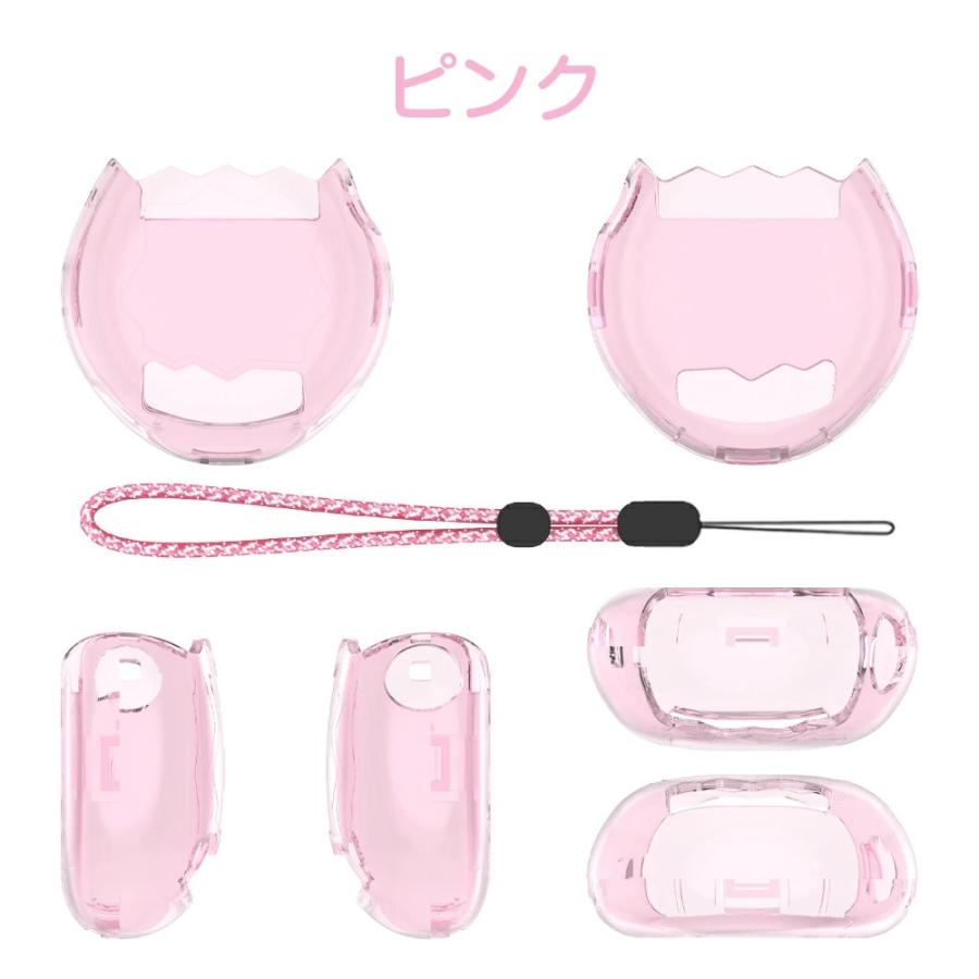 たまごっちパラダイス　ピンク　クリアカバー　画面フィルム Tamagotchi Paradise(たまごっちパラダイス) 用 ケース クリア 透明