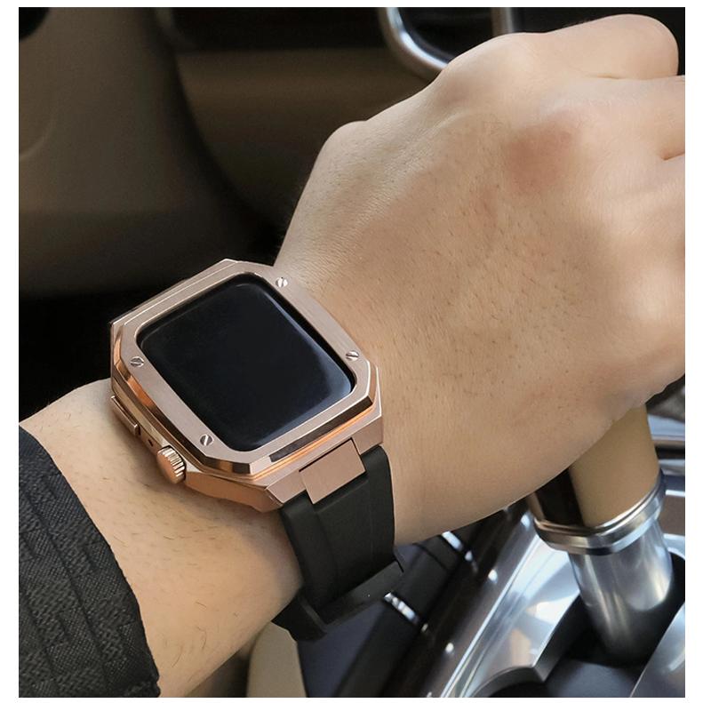 Apple watch バンド 一体化 アップルワッチ 保護ケース 通気性