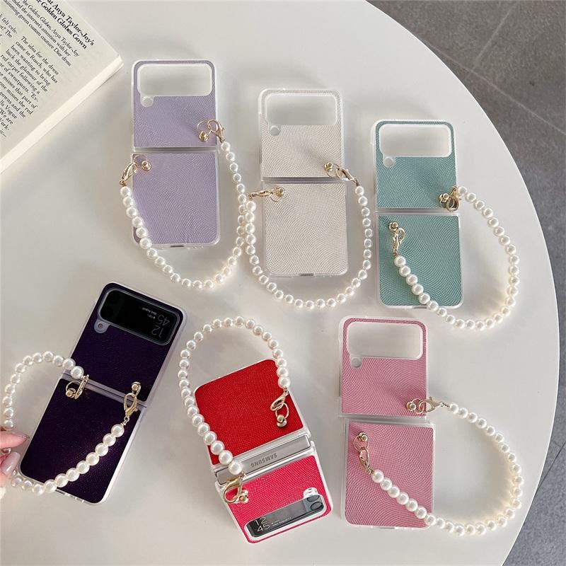 Galaxy Z Flip 4 ケース おしゃれ チェーン 落下防止 samaung シンプル