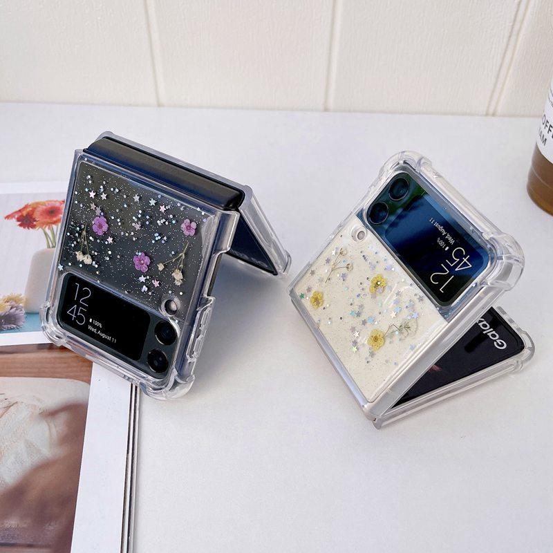 galaxy z flip6 ケース 韓国 おしゃれ flip5 クリア かわいい