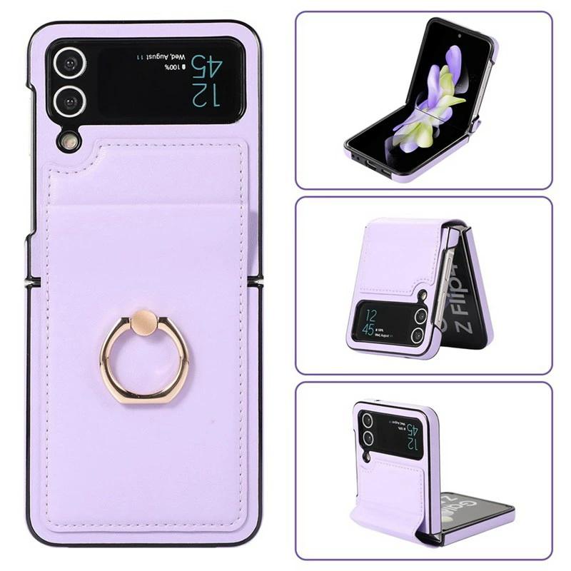 galaxy z flip4 ケース リング付き 折りたたみ flip3 スタンド機能 