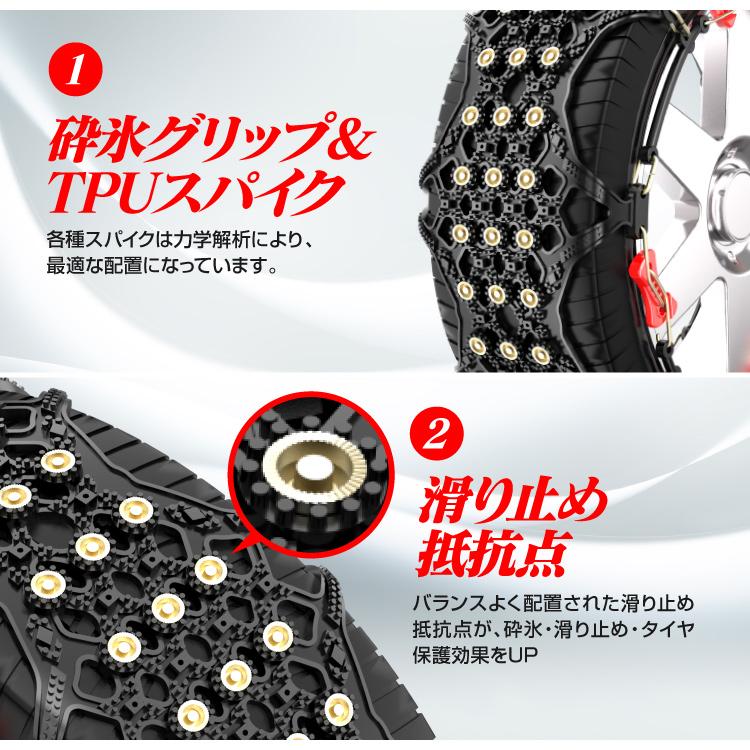 雪用ラバーチェーン&三角停止板(新品)