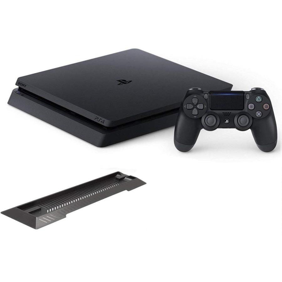 PlayStation 4 ジェット・ブラック 500GB CUH-2200AB01 アンサー PS4用縦置きスタンド 付 本体 新品