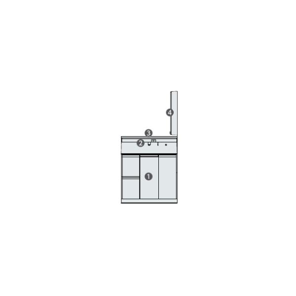 Panasonic　洗面化粧台　ウツクシーズ　抗菌加工　幅900mm　GU-09E