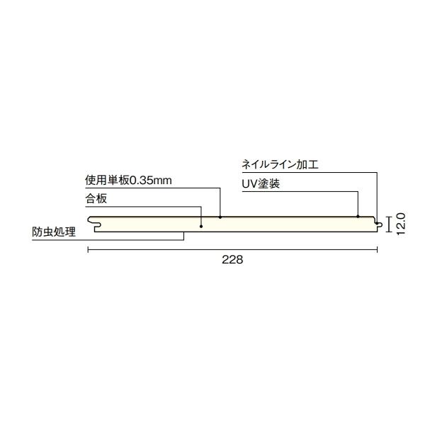 ウッドワン 縁甲板 フロング 欅シリーズ 銘木欅5寸幅 長さ3900mm 受注生産品 FL2211SR_1