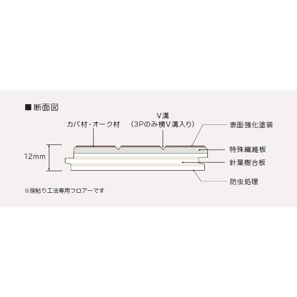 ikuta パワフルフロアー REO フレッシュバーチ カバ カバ3Ｐ ツヤあり（7分ツヤ） AW-J0820_1