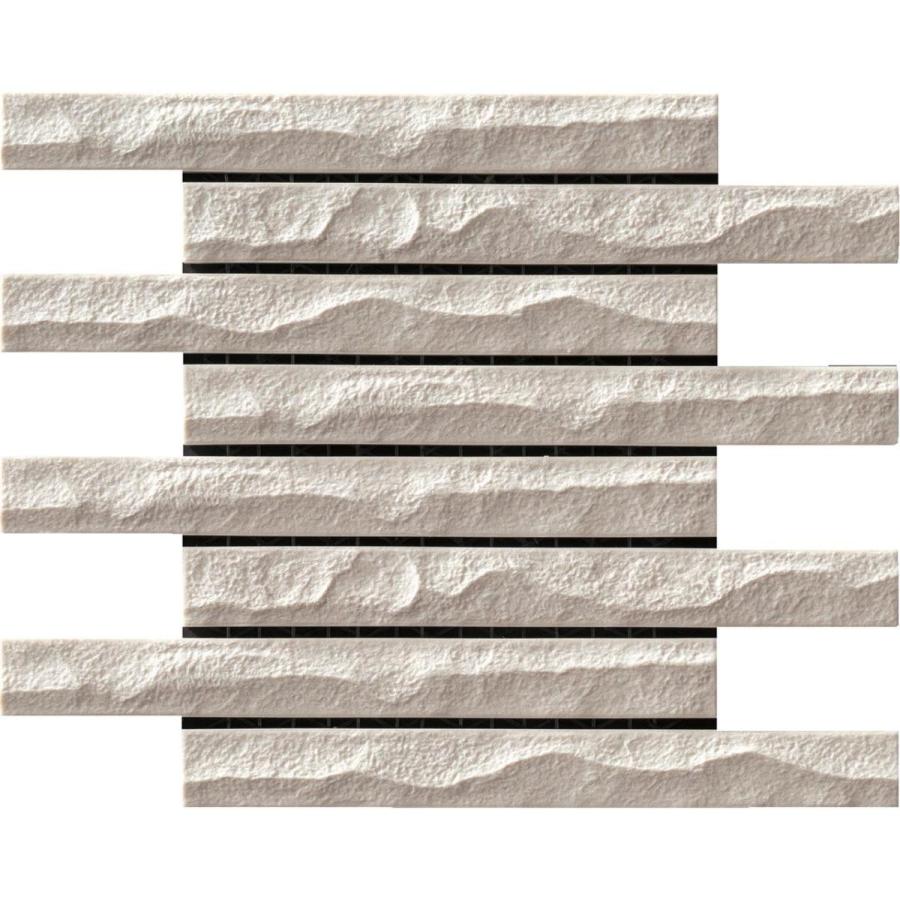 名古屋モザイク 外壁タイル レジミュールII 197×22ボーダーテッセラ面 (1/4レンガ貼り) [裏ネット貼り] 20シート/箱  LEM-02S〜LEM-04S :A00100008979:日曜大工・DIY.com Yahoo!店 - 通販 - Yahoo!ショッピング