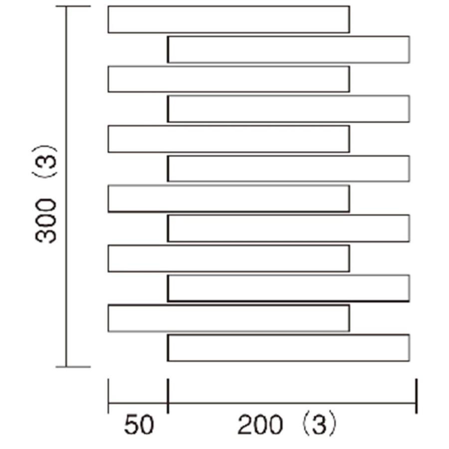 名古屋モザイク 外壁タイル レジミュールII 197×22ボーダーテッセラ面