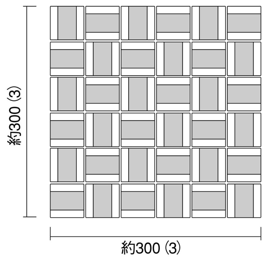 名古屋モザイク 外壁タイル ネーベル 50角凹面 [裏ネット貼り] 14