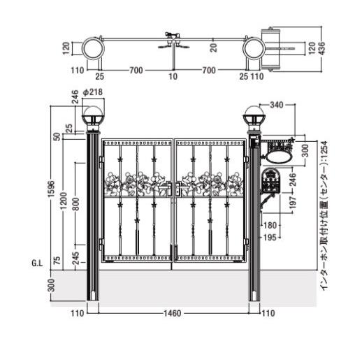 Lixil ディズニー 門扉 ミッキーc型 両開き 丸門柱式 ブラック 0712サイズ Zck型錠 受注生産品 Disneymon Set3 A 日曜大工 Diy Com Yahoo 店 通販 Yahoo ショッピング