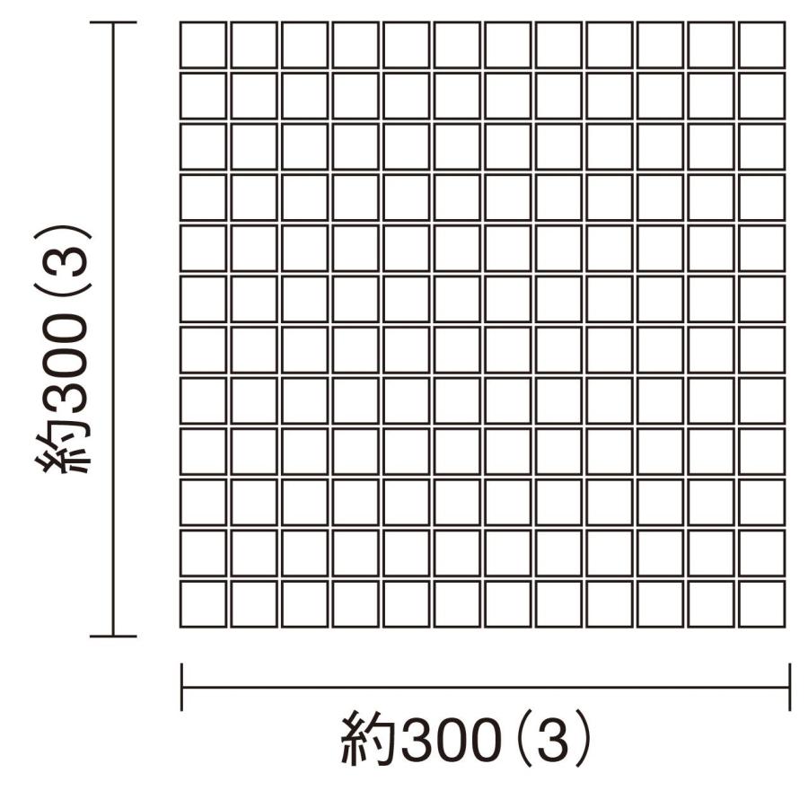 名古屋モザイク　アートモザイク　セリエビアンカII　22角　[紙貼り]　25シート　箱　ASB-2222-B1