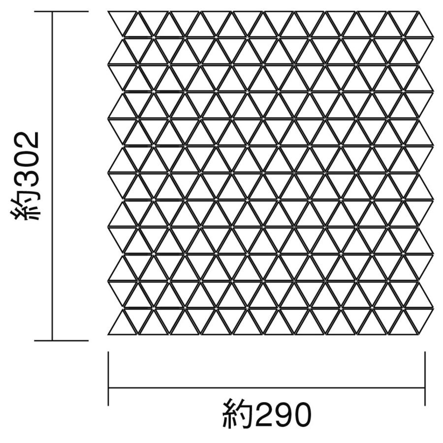 名古屋モザイク　アートモザイク　マーブルジオメトリー　25×22三角形　[裏ネット貼り]　11シート　箱　CLS-R2010
