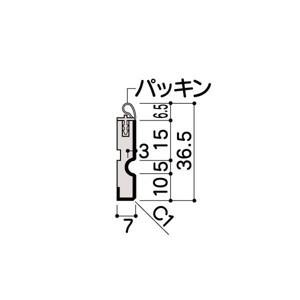 DAIKEN 大建工業 廻り縁J 気密タイプ（パッキン付） 長さ3900mm 10本入