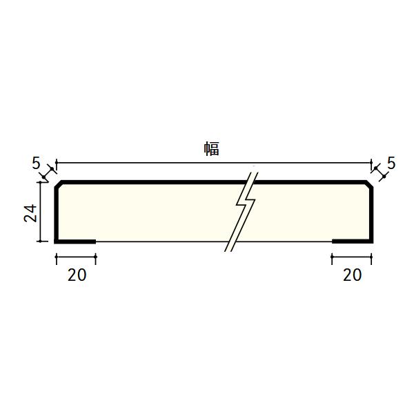 ウッドワン ドレタス 笠木 幅155mm 3900×155×24mm 2本入 KW1843-1