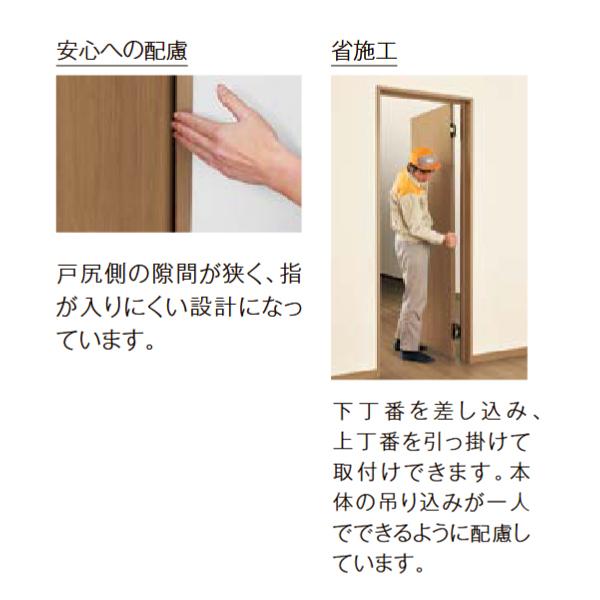 LIXIL（リクシル） ラシッサ 室内ドア シークレットヒンジ(隠し丁番) 2