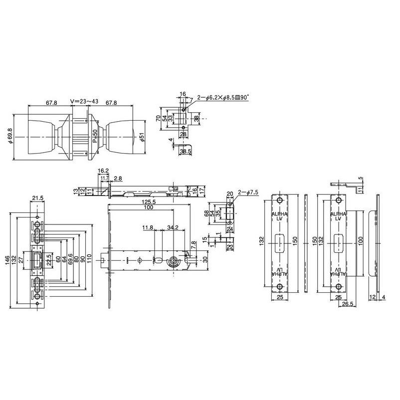 「アルファベット表」 【フレームサイズ 32×26cm】 ☆アルファベット大文字 サイズ縦3センチ ヘルベチカ ステンシル