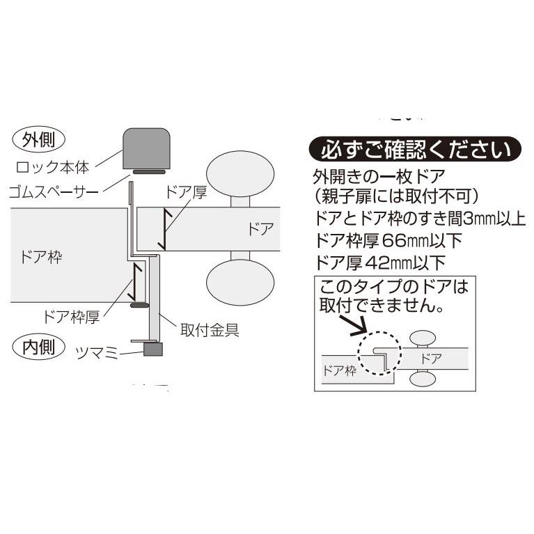 ガードロック　550B ぼー犯錠｜sumai-factory｜03