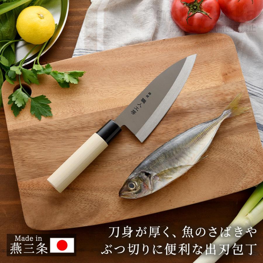 勝成出刃包丁 ステンレス製 約30cm 木製ハンドル