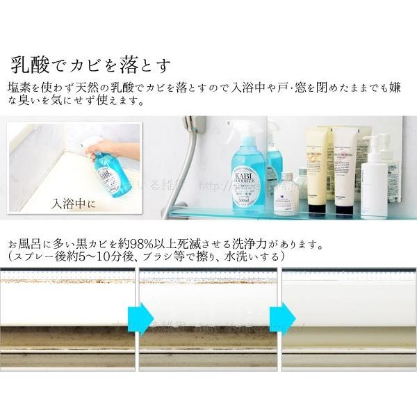 乳酸クリーナー カビグッバイ 500ml  カビ 洗剤｜sumairu-com｜03