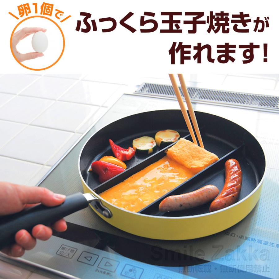 アーネスト（Arnest） 仕切りフライパン センターエッグトリプルパン
