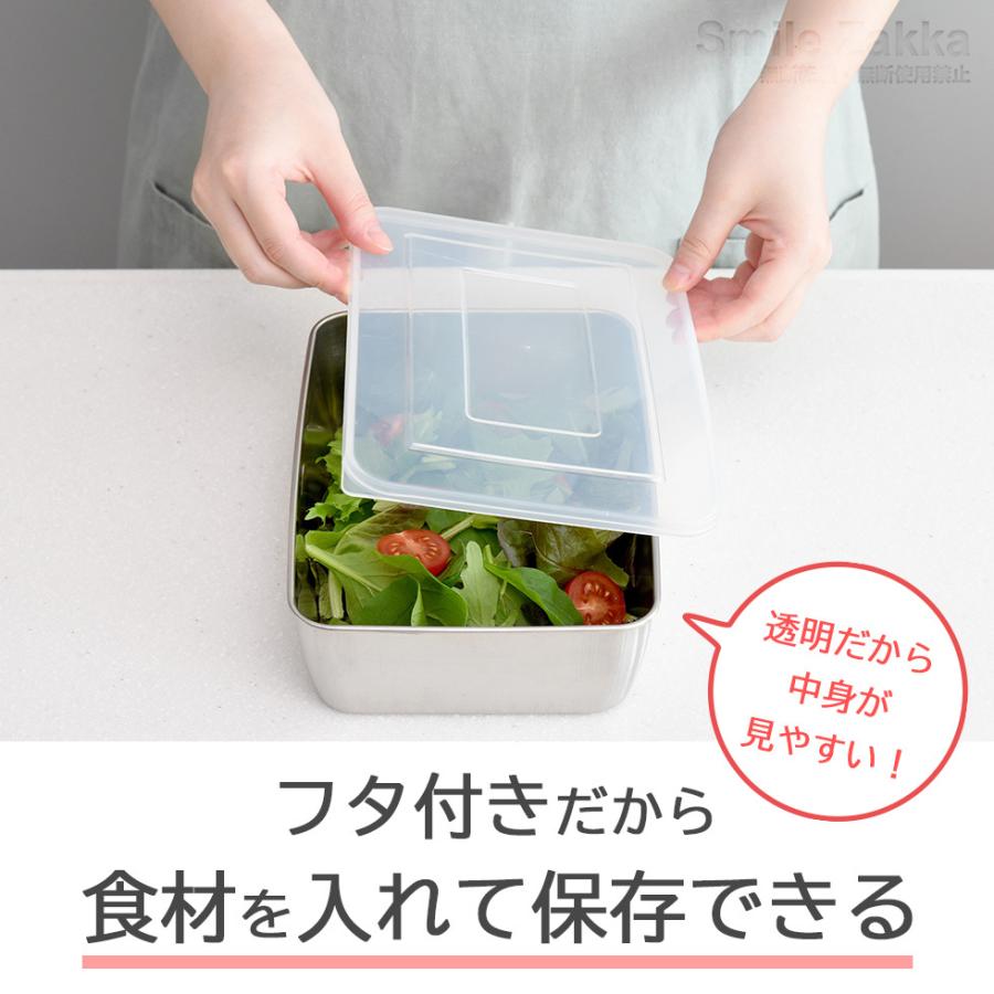 アーネスト（Arnest） 蓋付き深型ステンレスバット・角型ザルセット