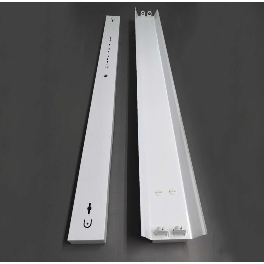 LED蛍光灯器具2灯式 笠付トラフ型 40w形 8400LM高輝度 LED蛍光灯付き LED蛍光灯ベース照明 天井照明2台セット
