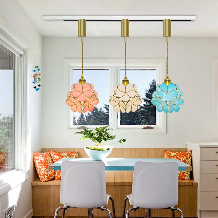 ペンダントライト かわいい 吊り下げ おしゃれ 北欧 花デザイン