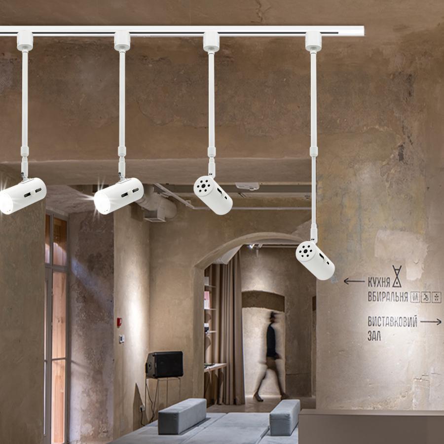 スポットライト レールライト E26 照明器具 間接照明 長さ自由伸縮調節 ダクトレール ライティングレール ロングタイプ ロングネック LED電球別売 | ブランド登録なし | 12