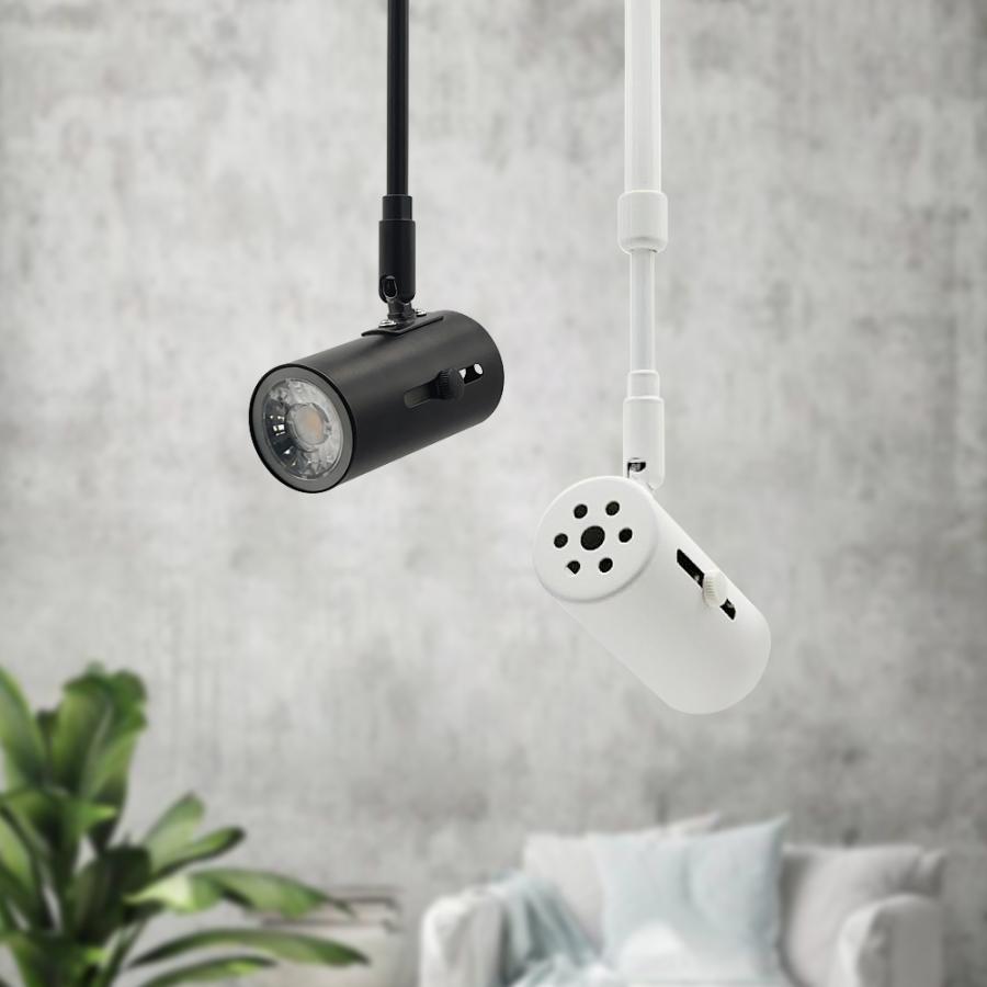 スポットライト レールライト E26 照明器具 間接照明 長さ自由伸縮調節 ダクトレール ライティングレール ロングタイプ ロングネック LED電球別売 | ブランド登録なし | 13