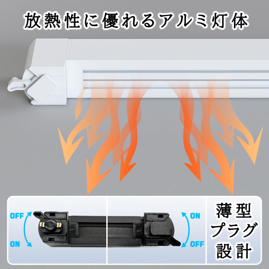 消せないLED照明 ダクト付 風量300m3/h 天井設置型 小型静音塗装 ダクトレール用照明 LEDベースライト スポットライト レール用 180