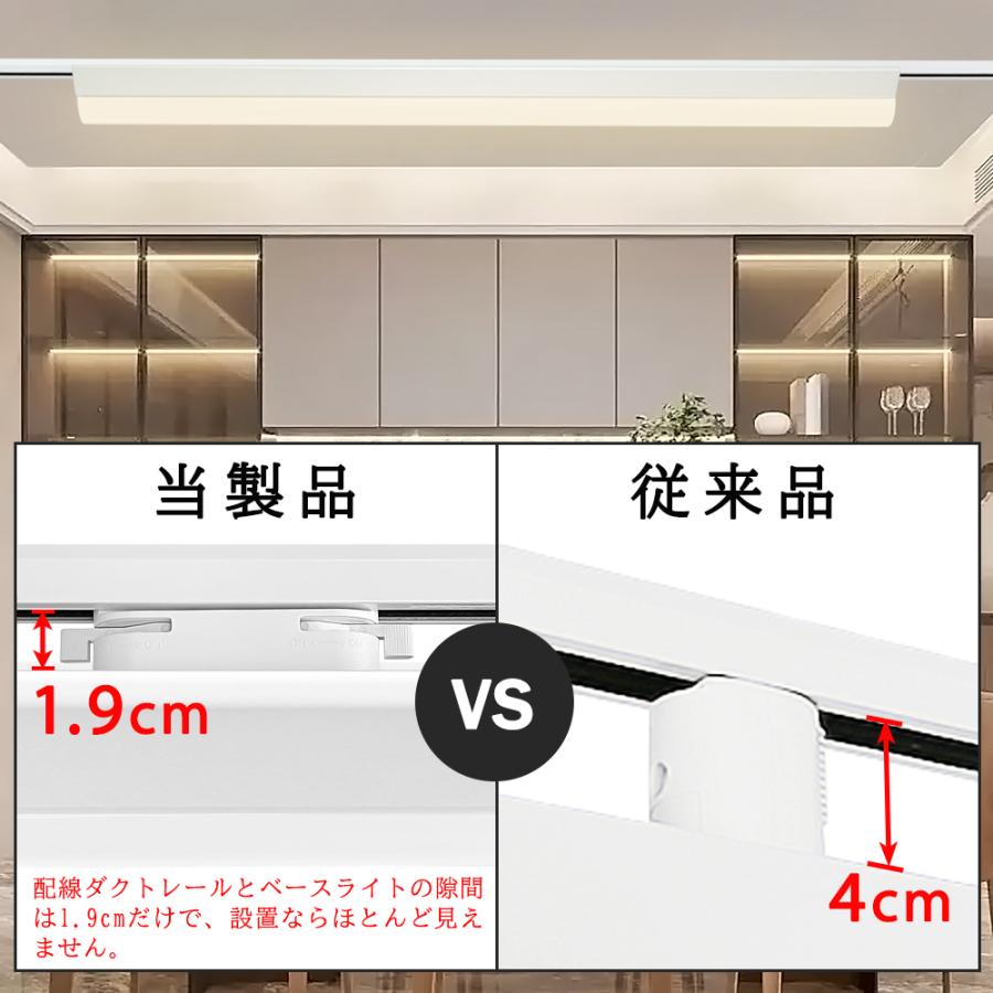 送料無料 ダクトレール用 LEDベースライト 逆富士型 40W形 配線 送料無料 ダクトレール用 LEDベースライト 逆富士型 40W形 配線