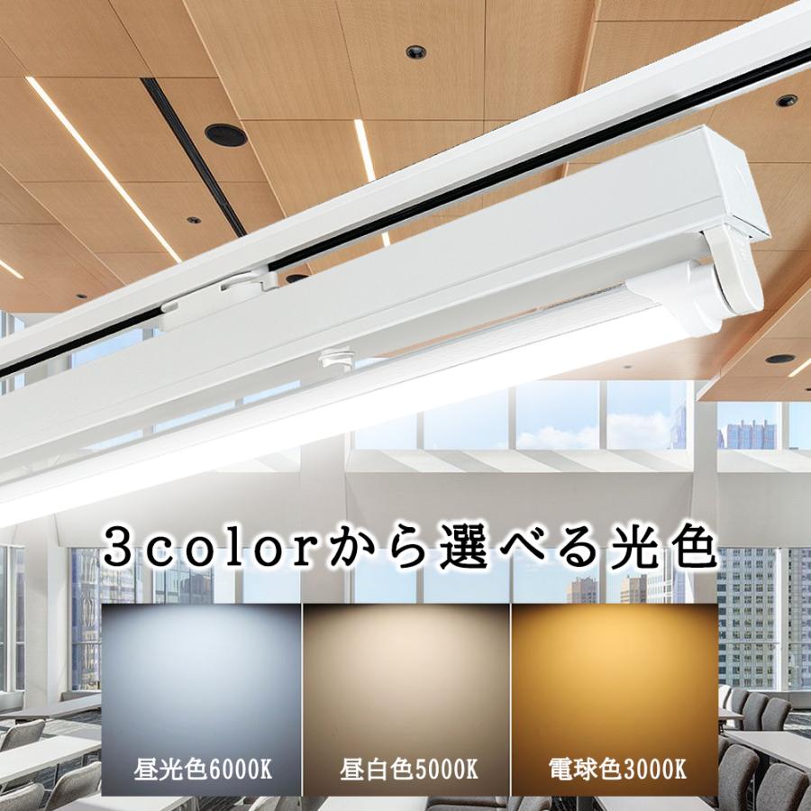 ダクトレール用照明 LED蛍光灯器具 トラフ型1灯式 配線ダクトレール用