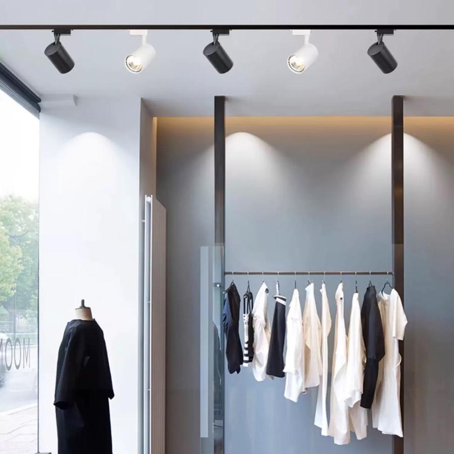 ダクトレール用スポットライト　昼光色6000K 楽天市場】ダクトレール用 スポットライト一体型 ライティング