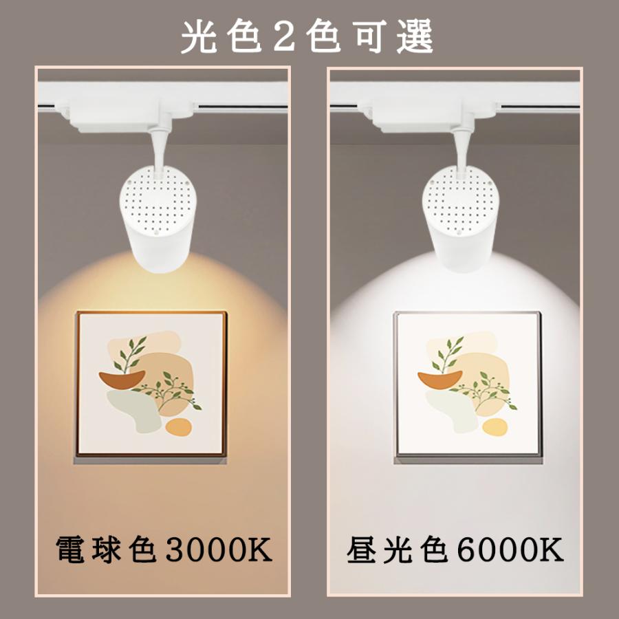 スポットライト LEDスポットライト レールライト 北欧 ダクトレール用 おしゃれ 一体型 アクセント照明 リビング 食卓 店舗 150W相当 | ブランド登録なし | 12