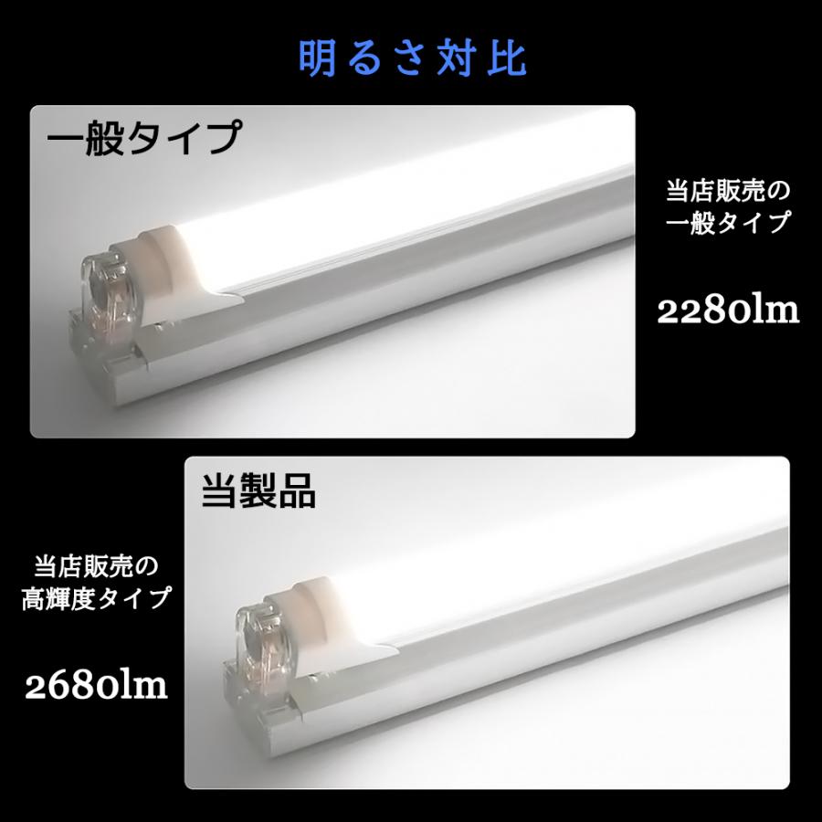 LED蛍光灯 高輝度タイプ 40W形 両側給電 LED直管蛍光灯 1198mm 明るい